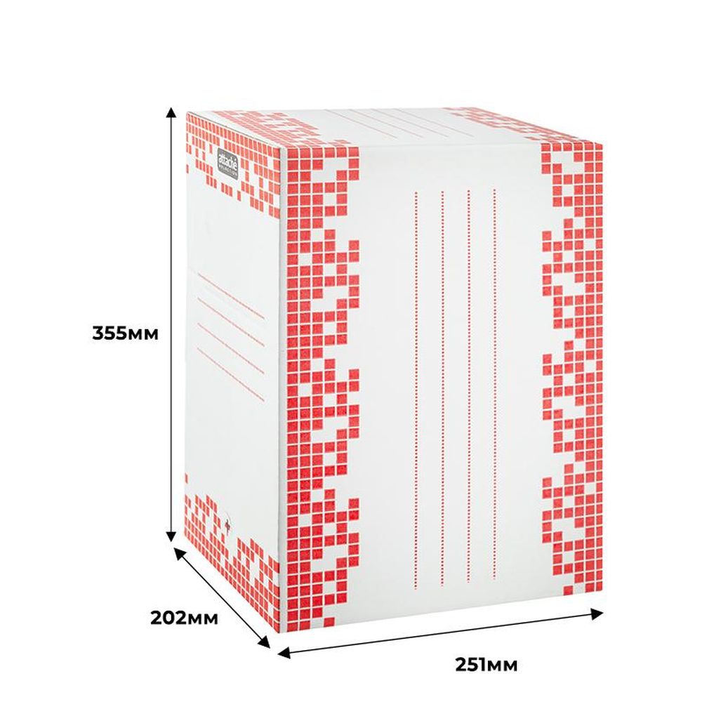 Короб арх. ATTACHE Selection 200мм, 345х200х245, белый с красным