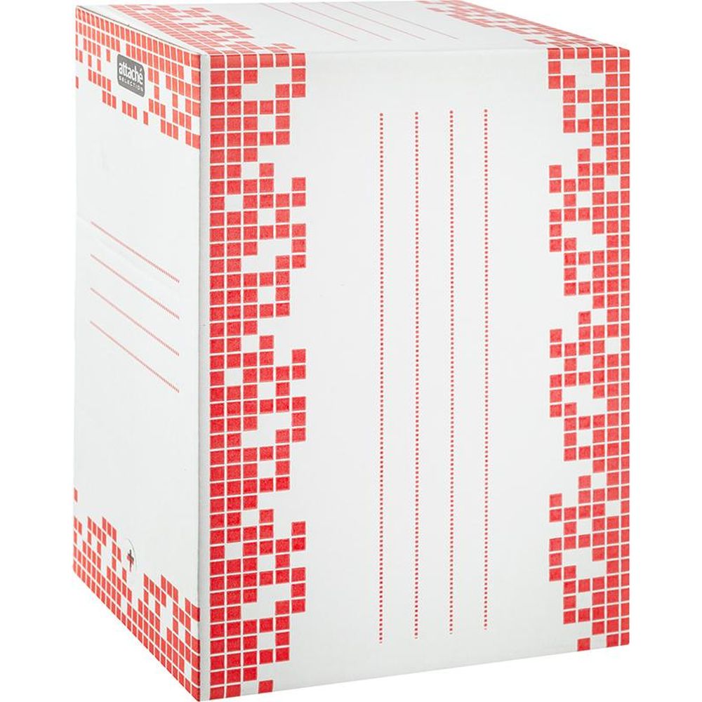 Короб арх. ATTACHE Selection 200мм, 345х200х245, белый с красным