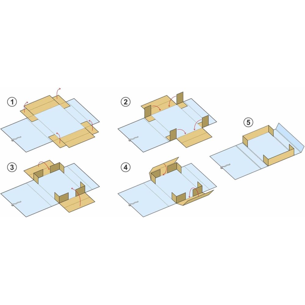 Папка архивный короб 12см бумвинил складной