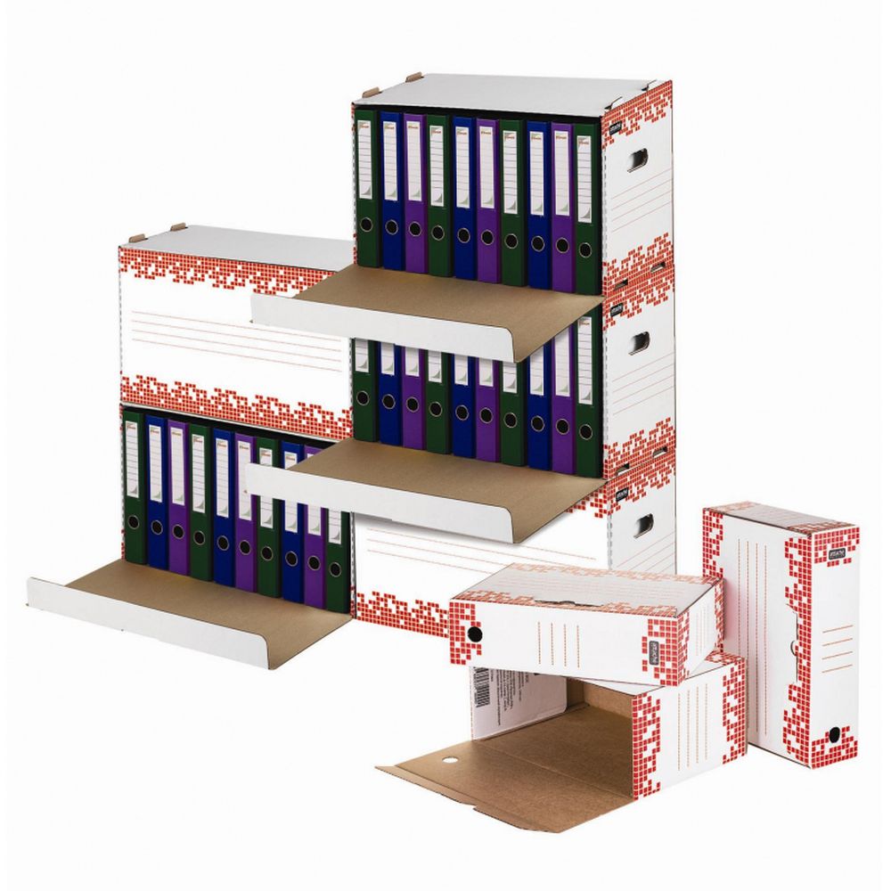 Папка архивный короб на 10 папок 50мм,откр. сбоку,Attache Selection