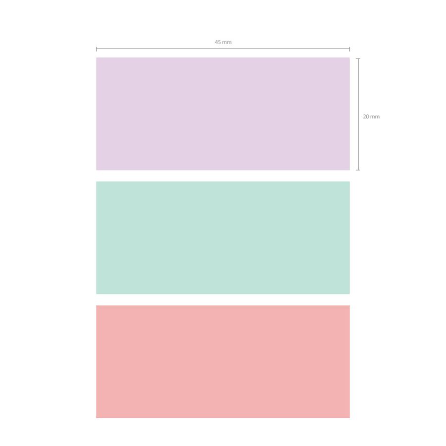 Клейкие закладки пластиковые  ErichKrause Floral Soul, 45x20 мм, 60 листов, 3 цвета, z-сложение