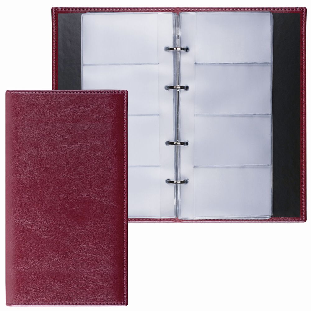 Визитница на кольцах BRAUBERG