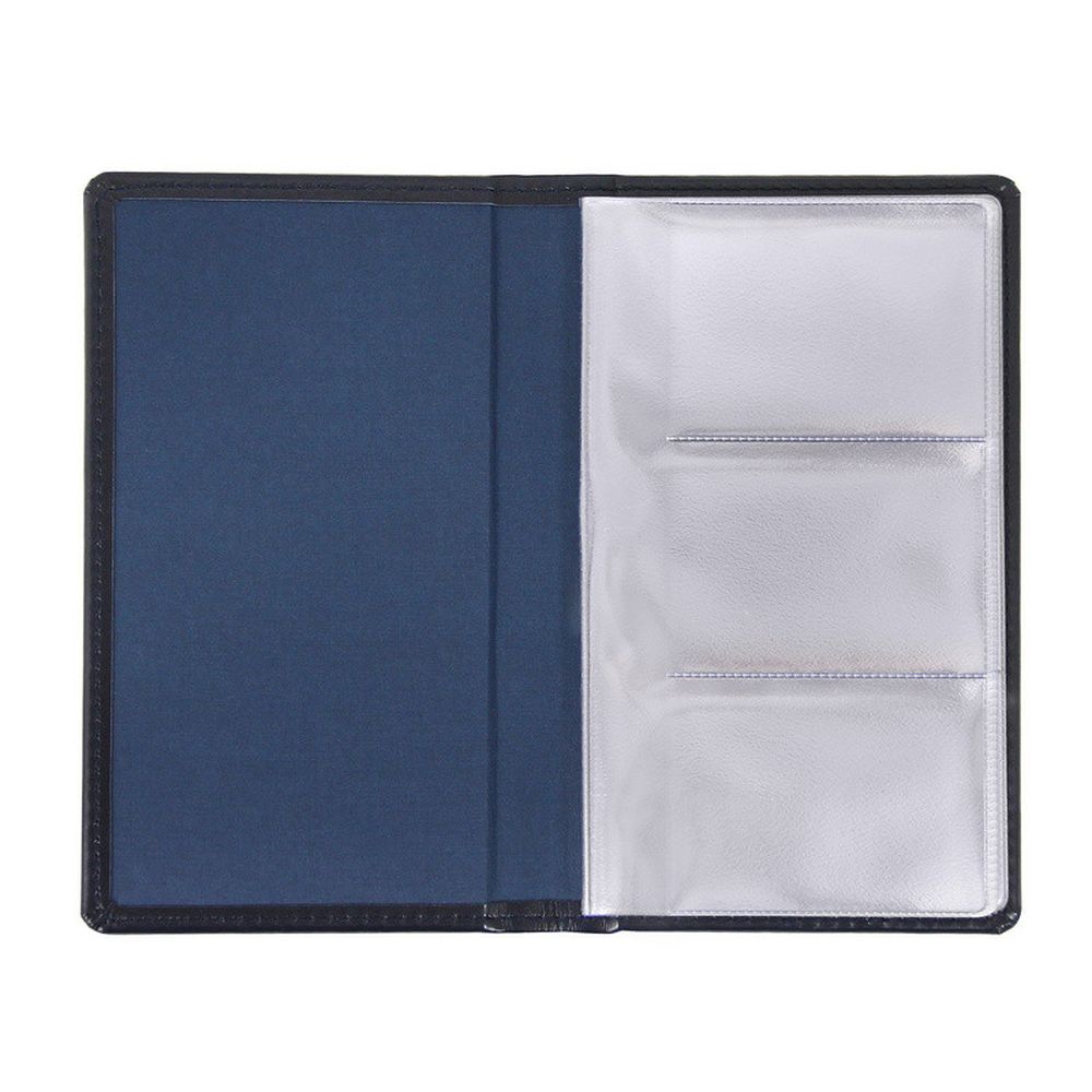 Визитница на 96 карт. Attache Каньон, 115х200, синяя