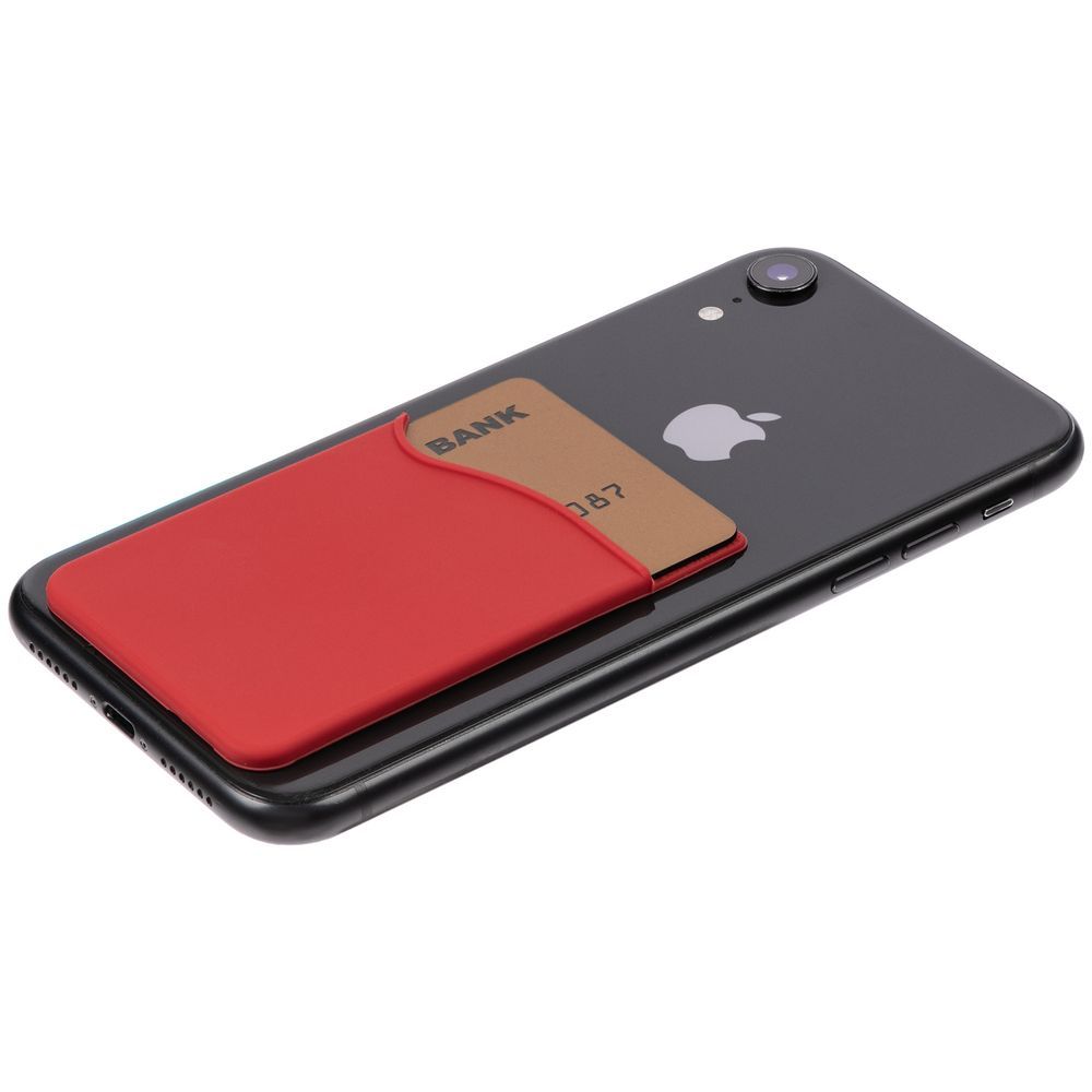 Чехол для карты на телефон Shelley красный