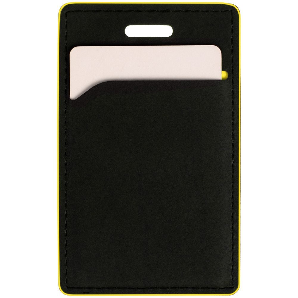 Чехол для пропуска Multimo черный с желтым