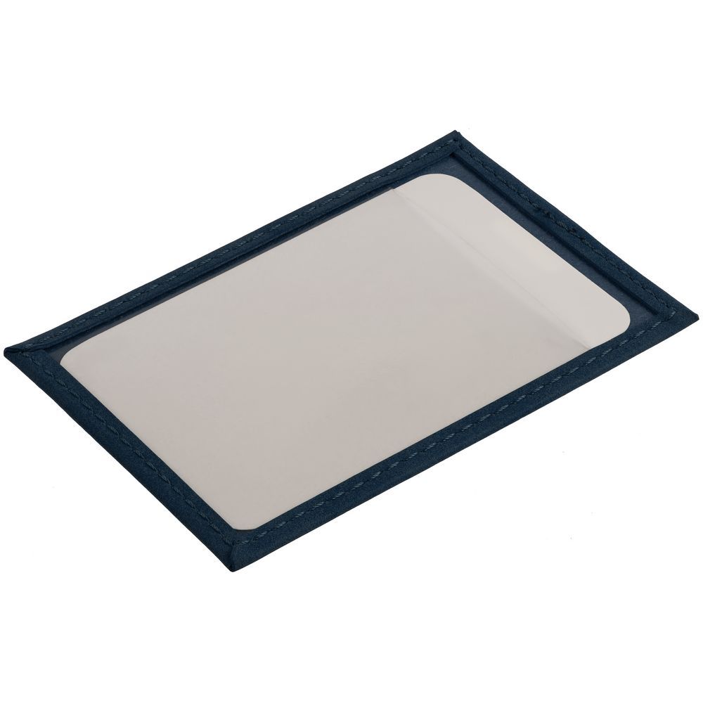 Чехол для пропуска Nubuk синий