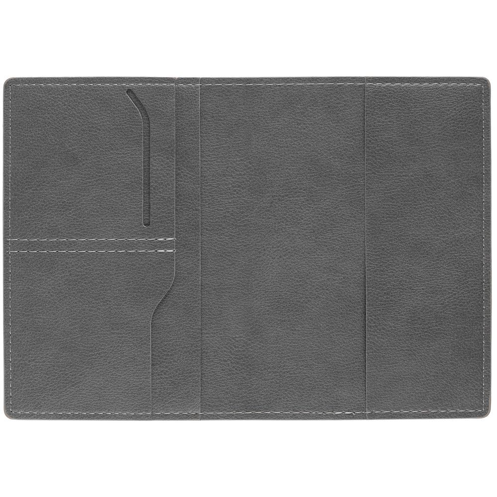 Обложка для паспорта Petrus, серый