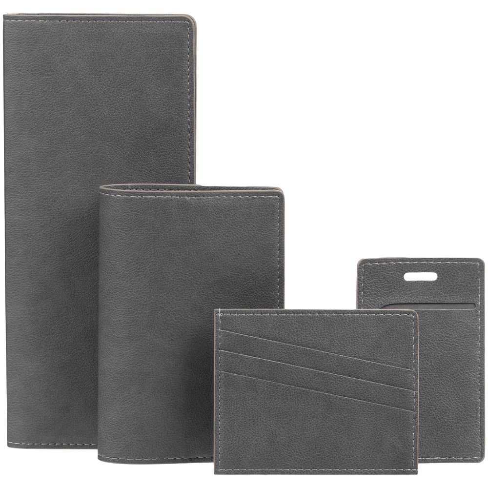 Обложка для паспорта Petrus, серый