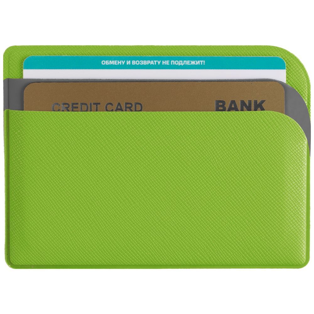 Чехол для карточек Dual, зеленый