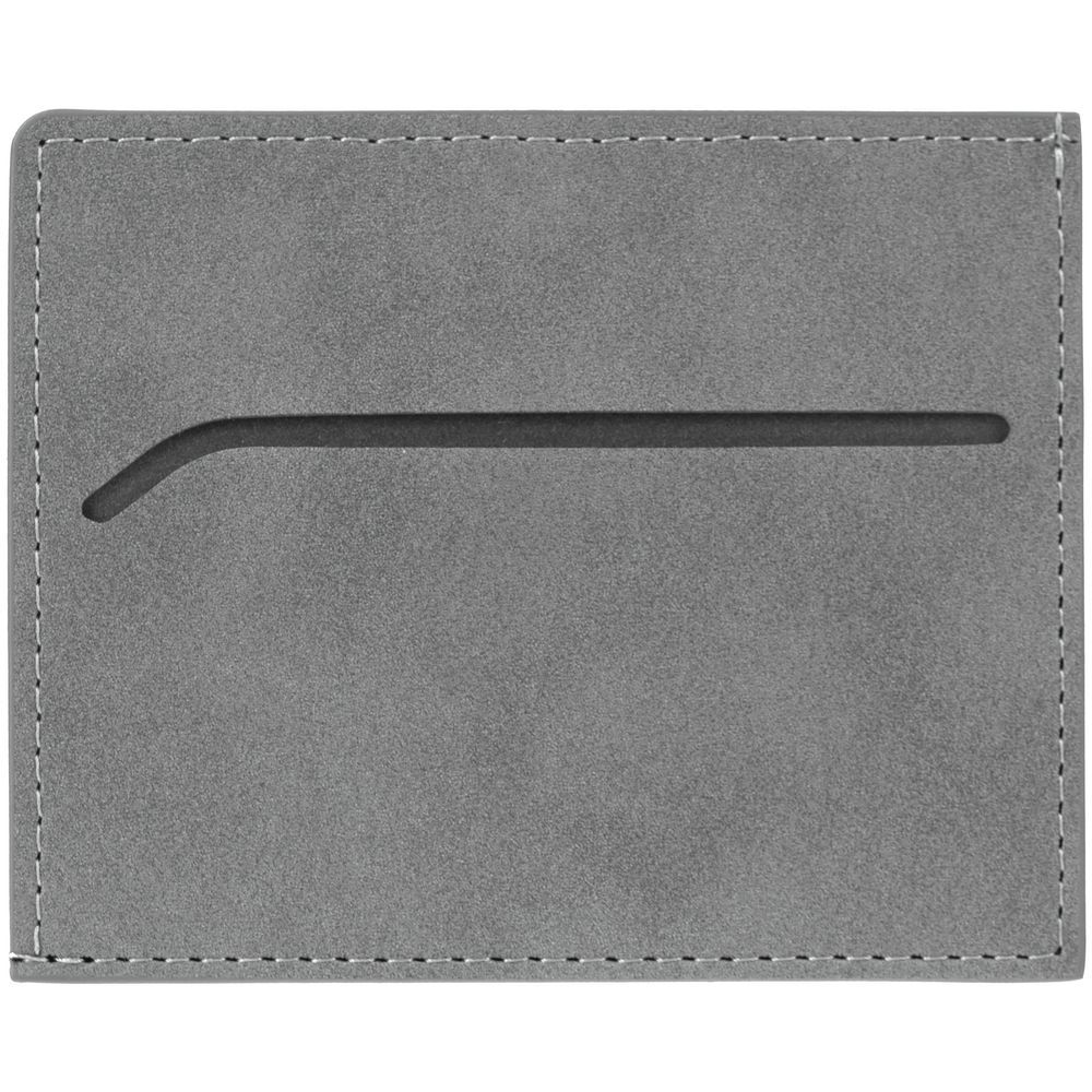 Чехол для карточек Nubuk, серый