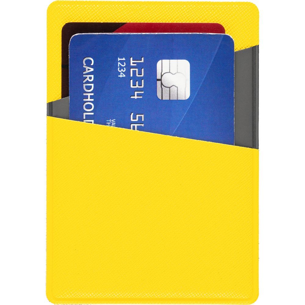 Картхолдер Dual серо-желтый