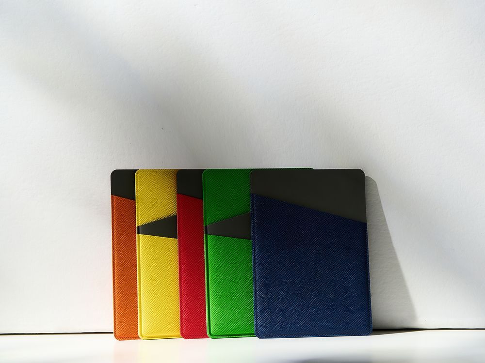 Картхолдер Dual серо-синий