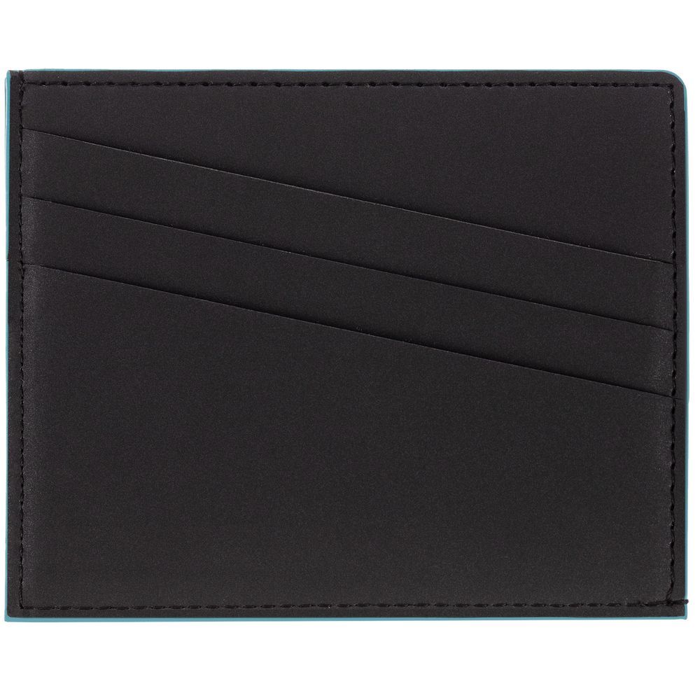 Картхолдер Multimo черный с бирюзовым