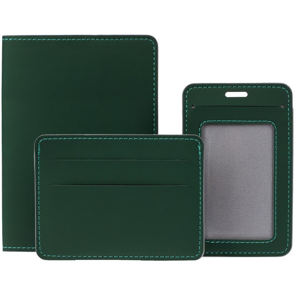 Обложка для паспорта Shall Simple зеленый