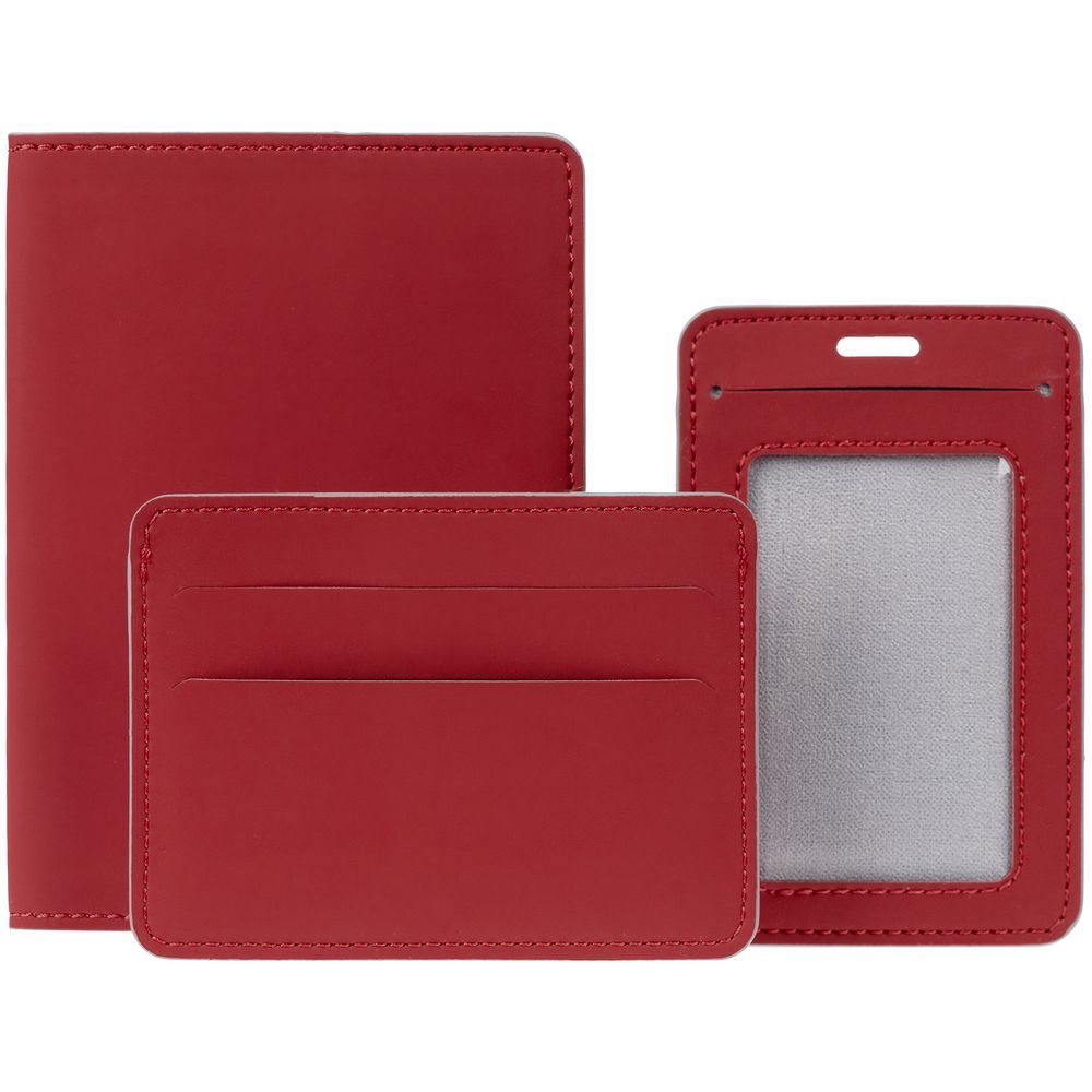 Обложка для паспорта Shall Simple красный