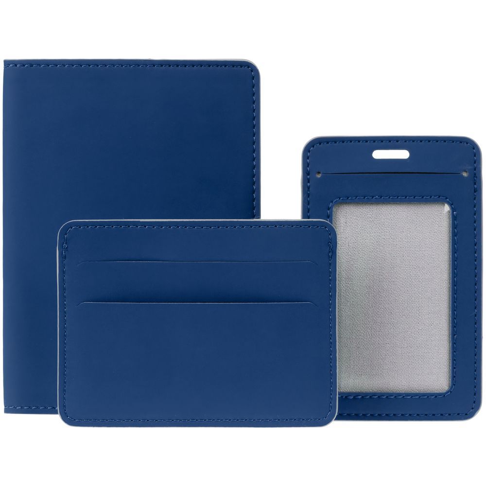 Обложка для паспорта Shall Simple синий