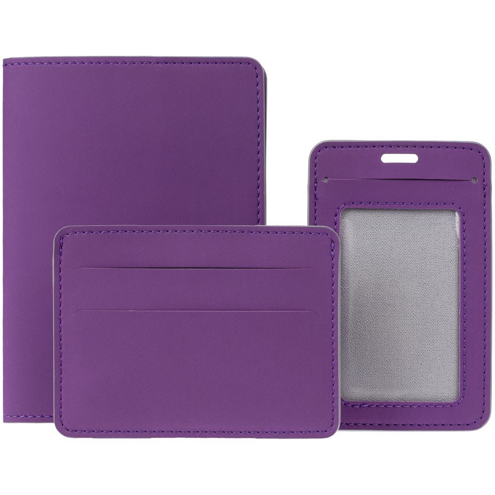 Обложка для паспорта Shall Simple фиолетовый