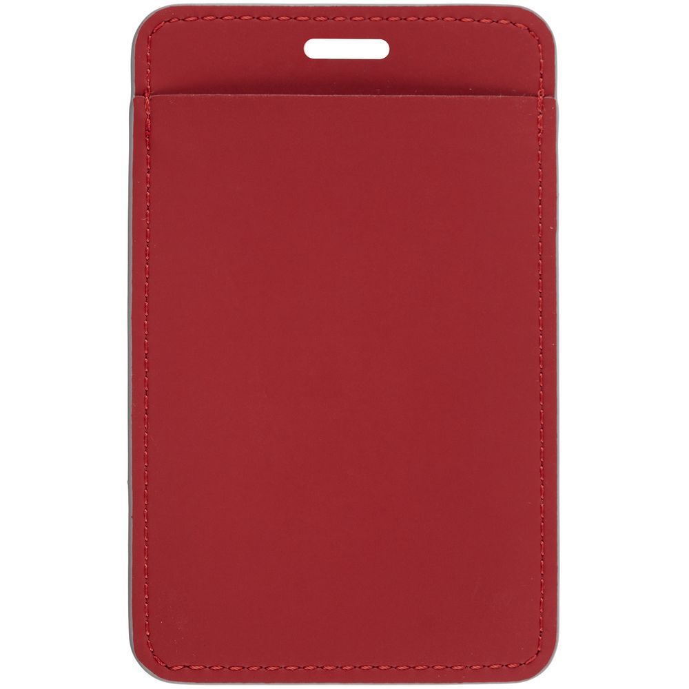 Чехол для пропуска Shall Simple красный