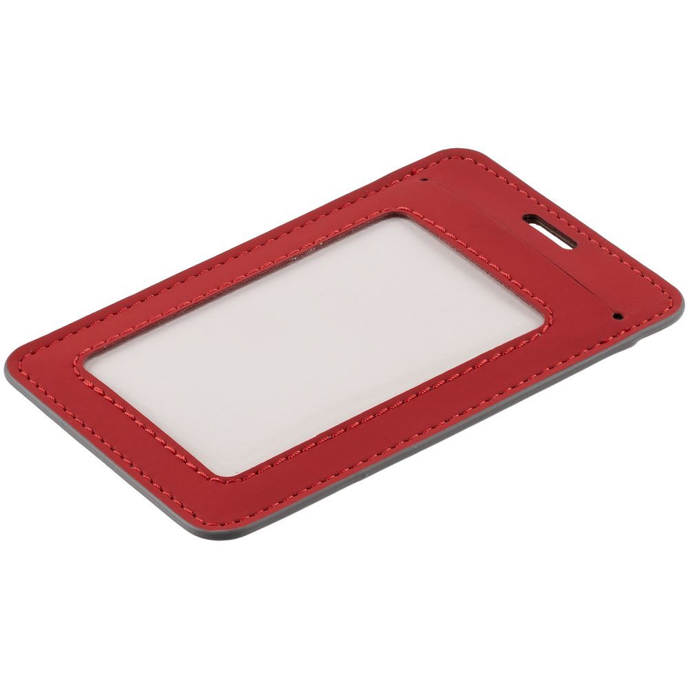 Чехол для пропуска Shall Simple красный