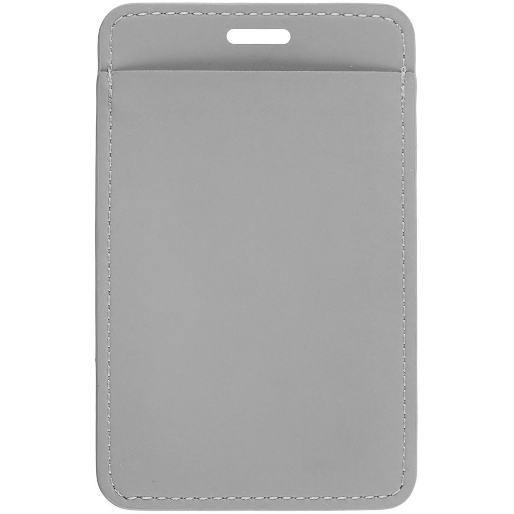 Чехол для пропуска Shall Simple серый