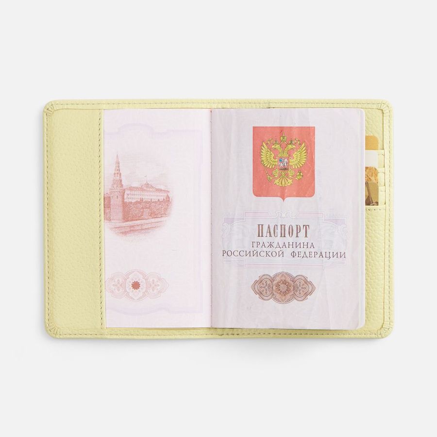 Обложка для паспорта Unison светло-зеленая