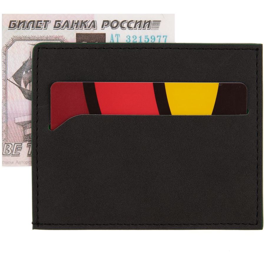 Картхолдер Multimo черный с зеленым