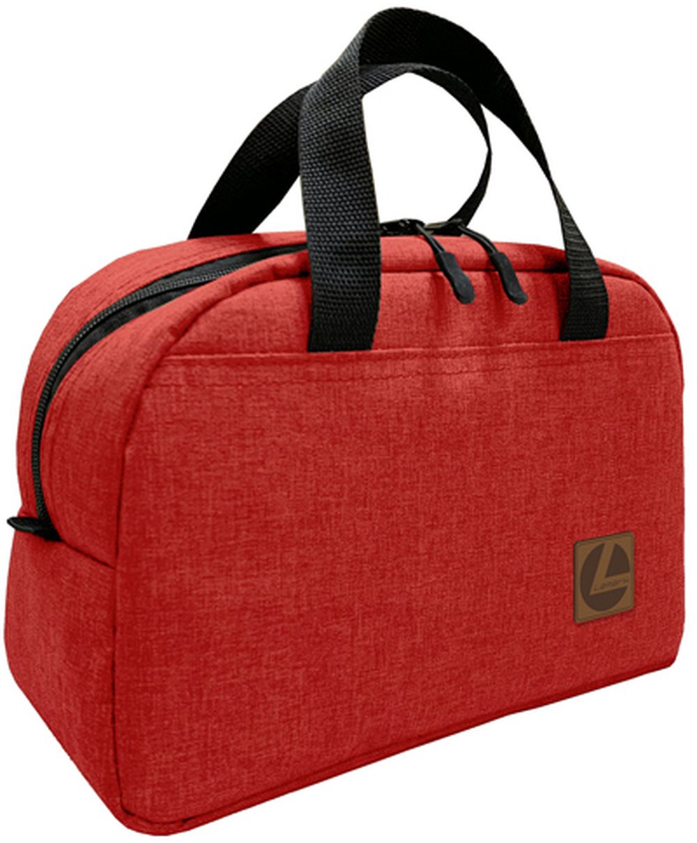 Сумка Lamark Travel на молнии, карман внутри, 290х120х195 мм, "Лен" красный