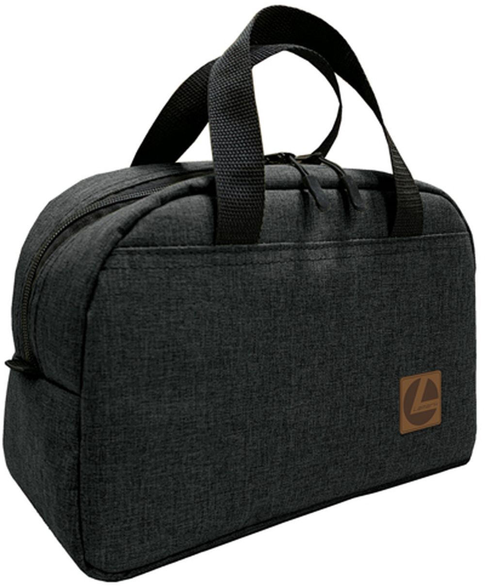 Сумка Lamark Travel на молнии, карман внутри, 290х120х195 мм, "Лен" черный