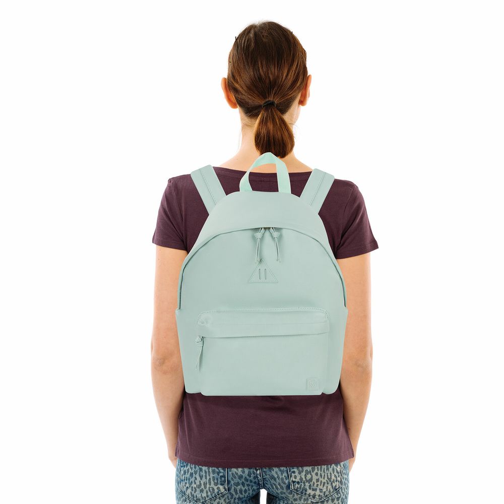 Рюкзак BRAUBERG CELEBRITY универсальный, экокожа, бирюзовый, 41х32х14 см