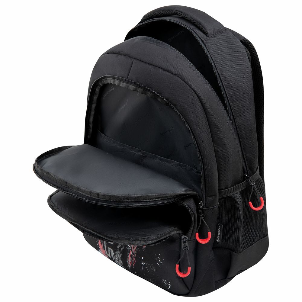 Рюкзак BRAUBERG CONCEPT универсальный, 2 отделения, светоотражающий принт, Stranger, 45х30х18 см