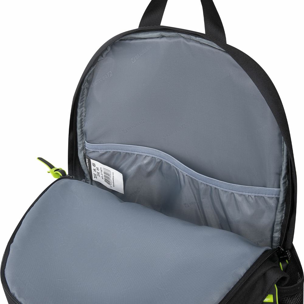 Рюкзак BRAUBERG FASHION CITY универсальный, 2 отделения, "Virtual sneaker", черный, 46х31х15 см