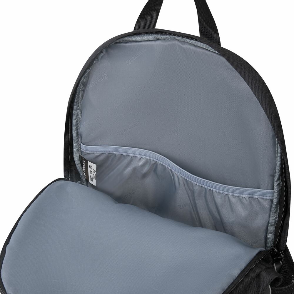 Рюкзак BRAUBERG FASHION CITY универсальный, 2 отделения, Norm, черный, 46х31х15 см