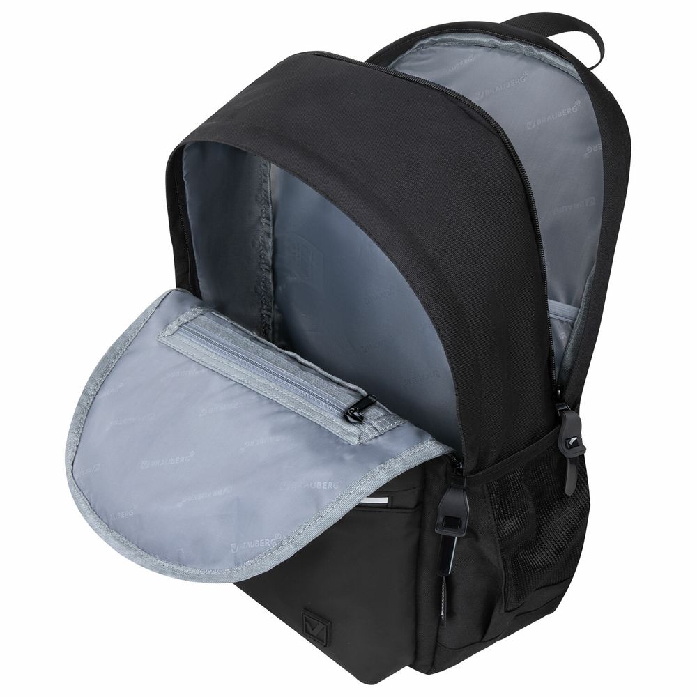 Рюкзак BRAUBERG FASHION CITY универсальный, 2 отделения, Skull, черный, 46х31х15 см