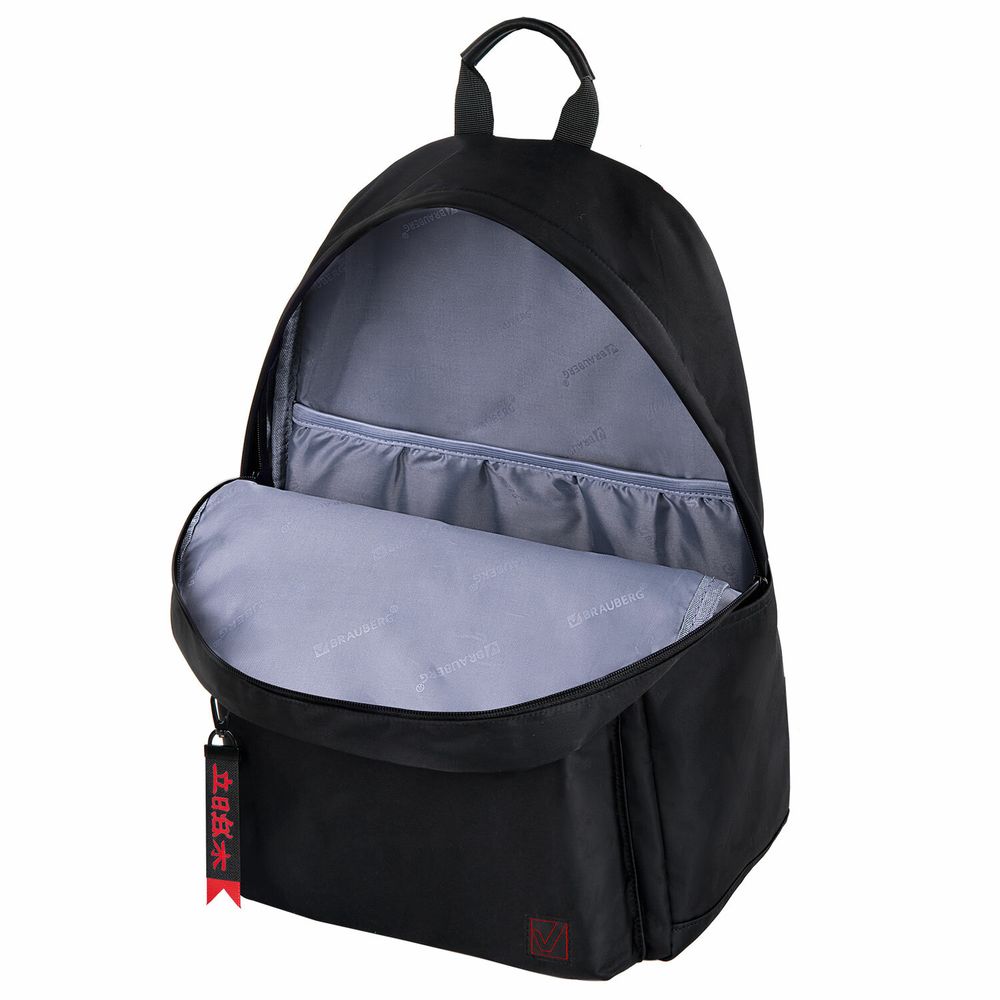 Рюкзак BRAUBERG FASHION CITY универсальный, карман-антивор, Anime Girl, черный, 44х31х16 см