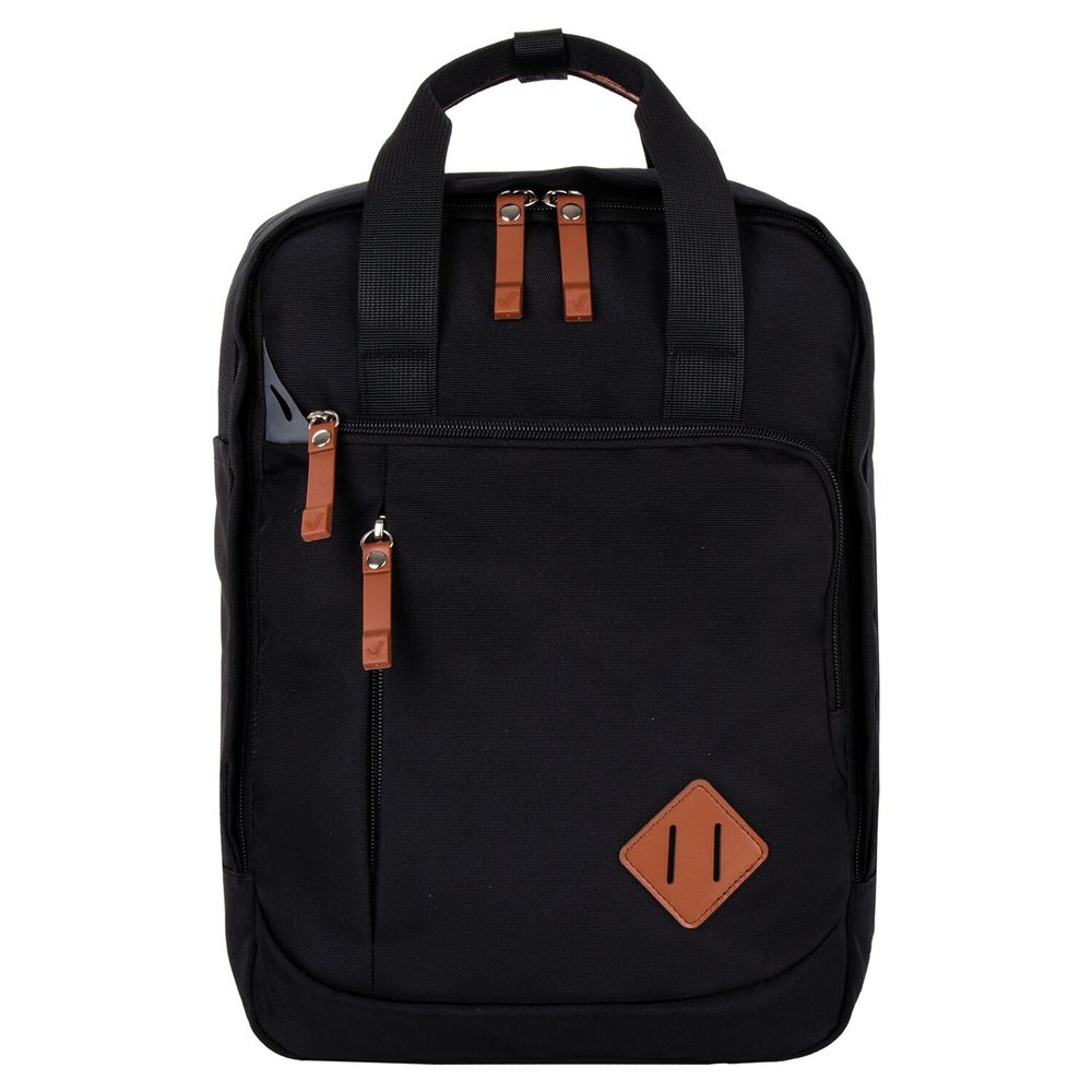 Рюкзак BRAUBERG FRIENDLY универсальный с длинными ручками, черный, 37х26х13 см