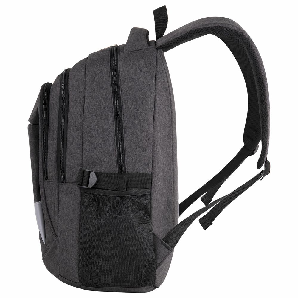 Рюкзак BRAUBERG HIGH SCHOOL универсальный, 3 отделения, "Осень 2", темно-серый, 46х31х18 см