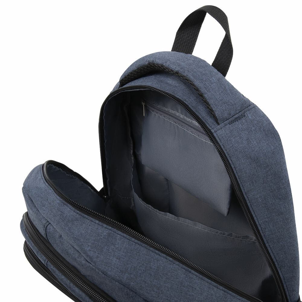 Рюкзак BRAUBERG HIGH SCHOOL универсальный, 3 отделения, "Сапфир", синий, 46х31х18 см