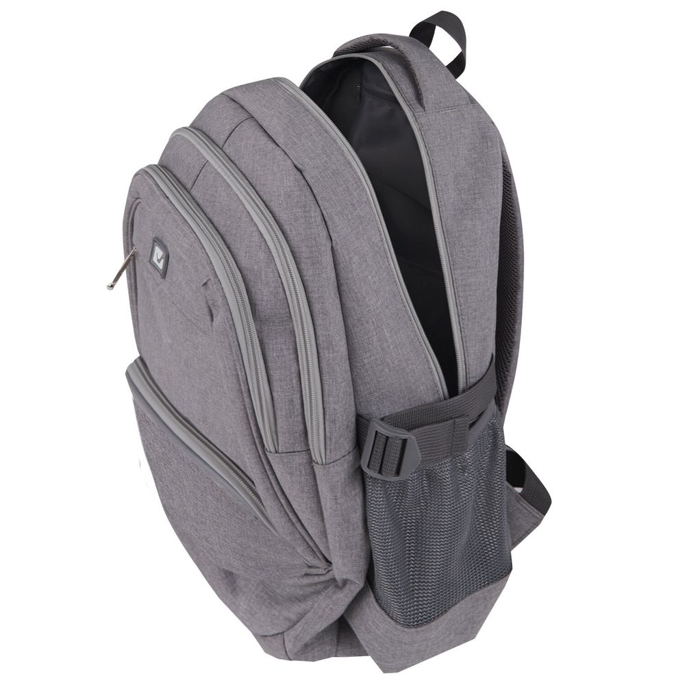 Рюкзак BRAUBERG HIGH SCHOOL универсальный, 3 отделения, "Туман", светло-серый, 46х31х18 см