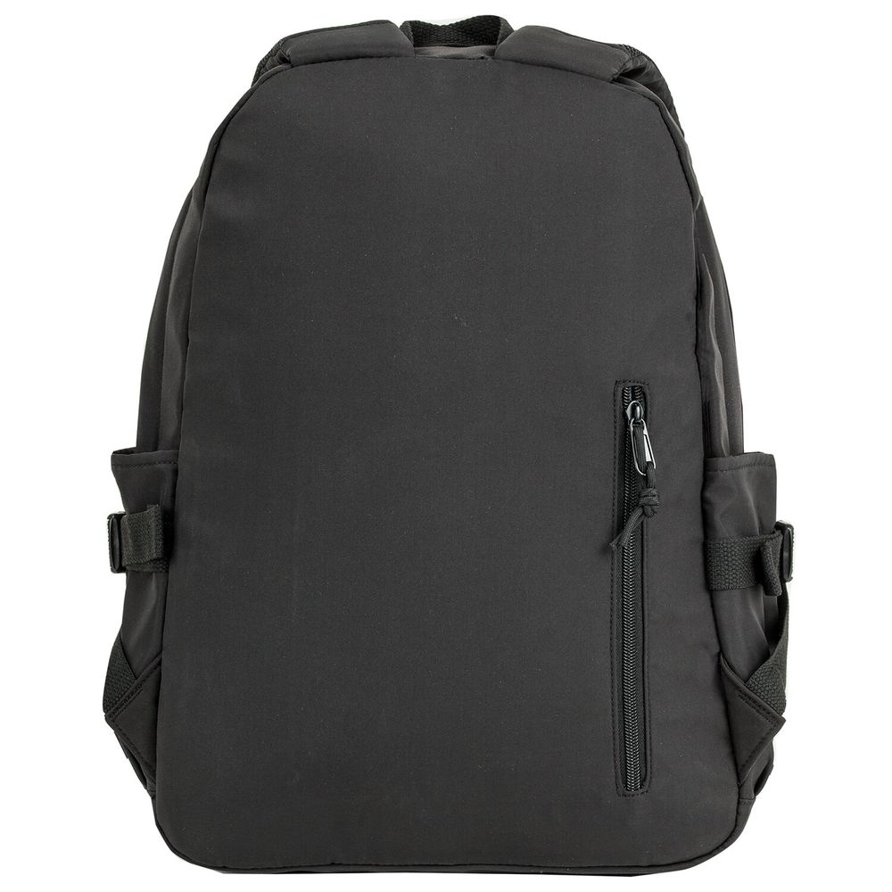 Рюкзак HEIKKI BLOCKS (ХЕЙКИ) универсальный, 2 отделения, черный/бирюзовый/бежевый, 44х32х17 см