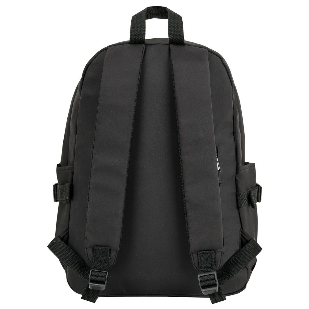 Рюкзак HEIKKI BLOCKS (ХЕЙКИ) универсальный, 2 отделения, черный/серый/белый, 44х32х17 см