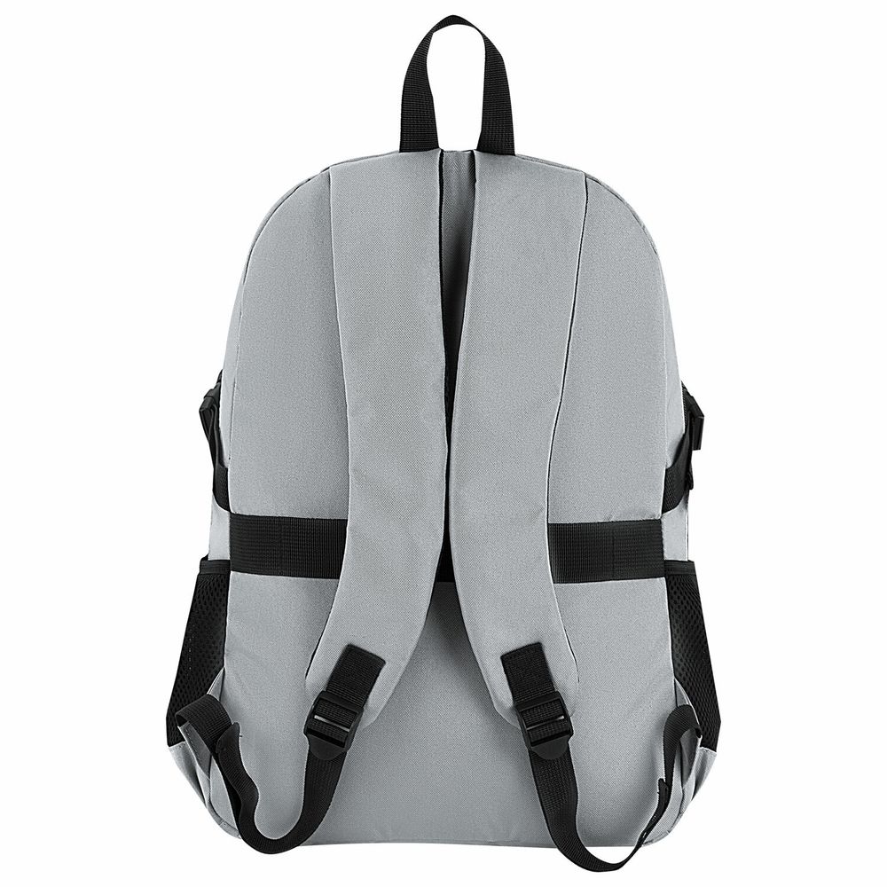 Рюкзак HEIKKI CHOICE (ХЕЙКИ) универсальный, 2 отделения, багажная лента, серый, 42х32х13 см