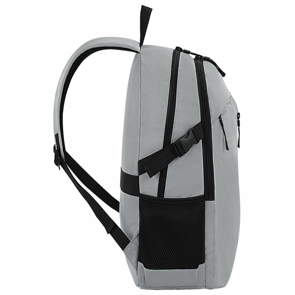 Рюкзак HEIKKI CHOICE (ХЕЙКИ) универсальный, 2 отделения, багажная лента, серый, 42х32х13 см