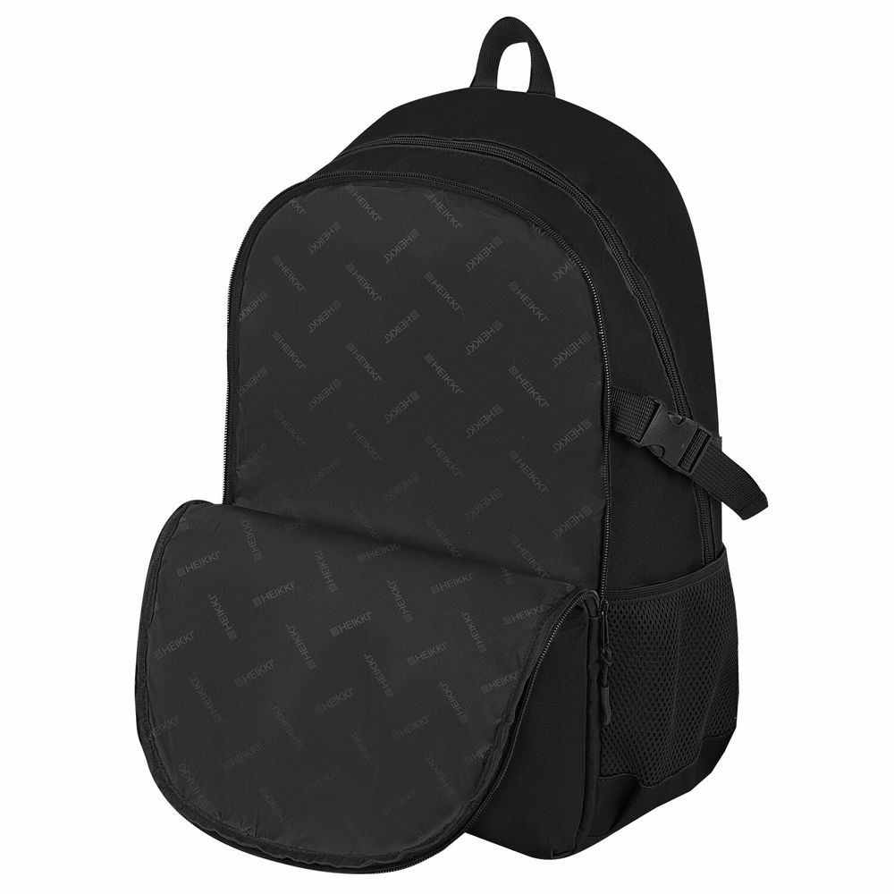 Рюкзак HEIKKI CHOICE (ХЕЙКИ) универсальный, 2 отделения, багажная лента, черный, 42х32х13 см