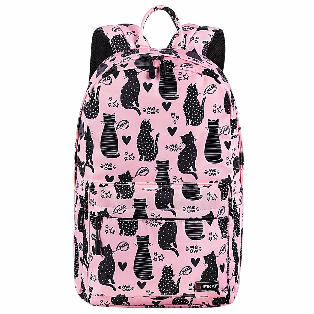 Рюкзак HEIKKI DREAM (ХЕЙКИ) универсальный, с карманом для ноутбука, эргономичный, Cats, 42х26х14 см