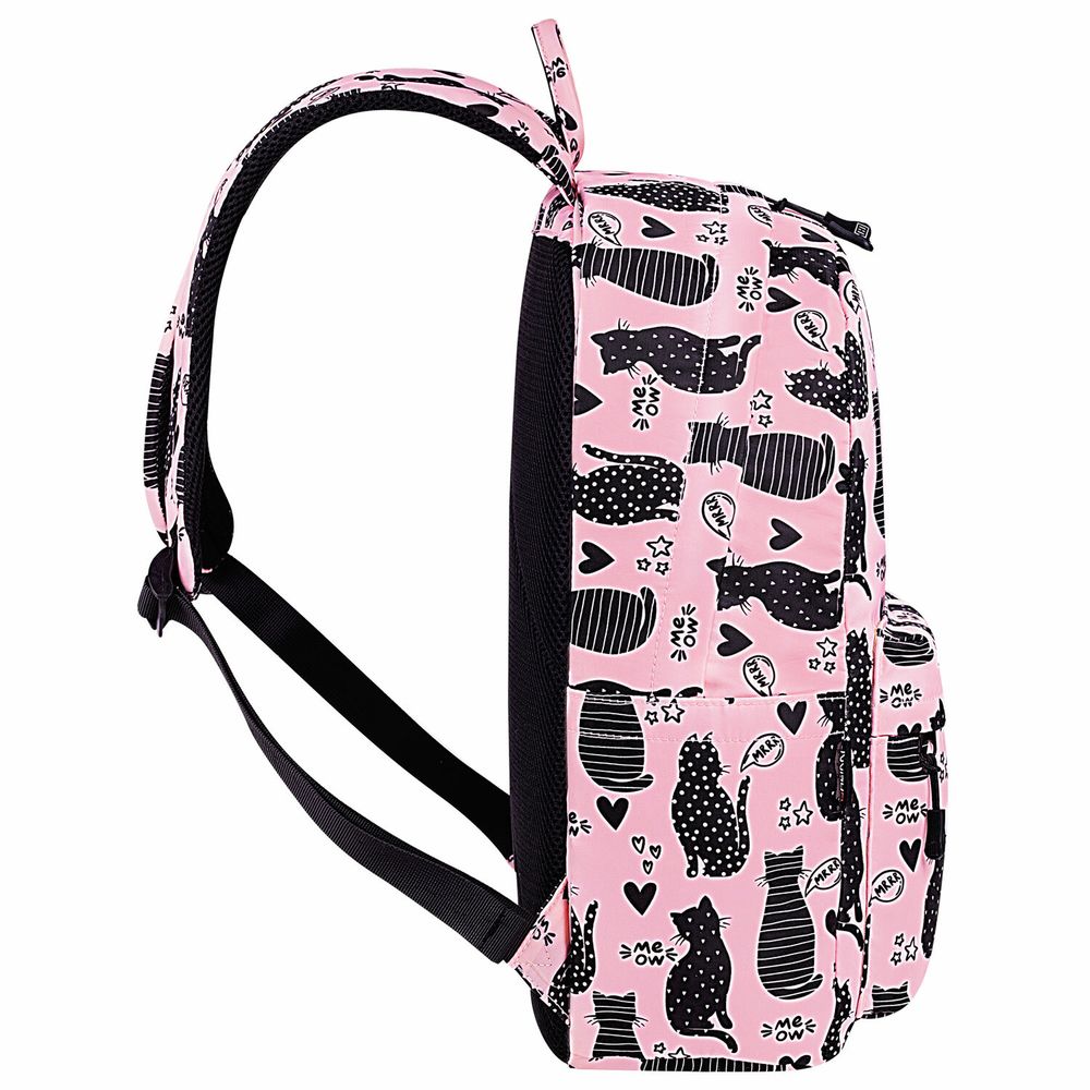 Рюкзак HEIKKI DREAM (ХЕЙКИ) универсальный, с карманом для ноутбука, эргономичный, Cats, 42х26х14 см