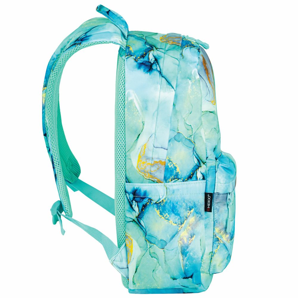 Рюкзак HEIKKI DREAM (ХЕЙКИ) универсальный, с карманом для ноутбука, эргономичный, Mint marble, 42х26х14 см