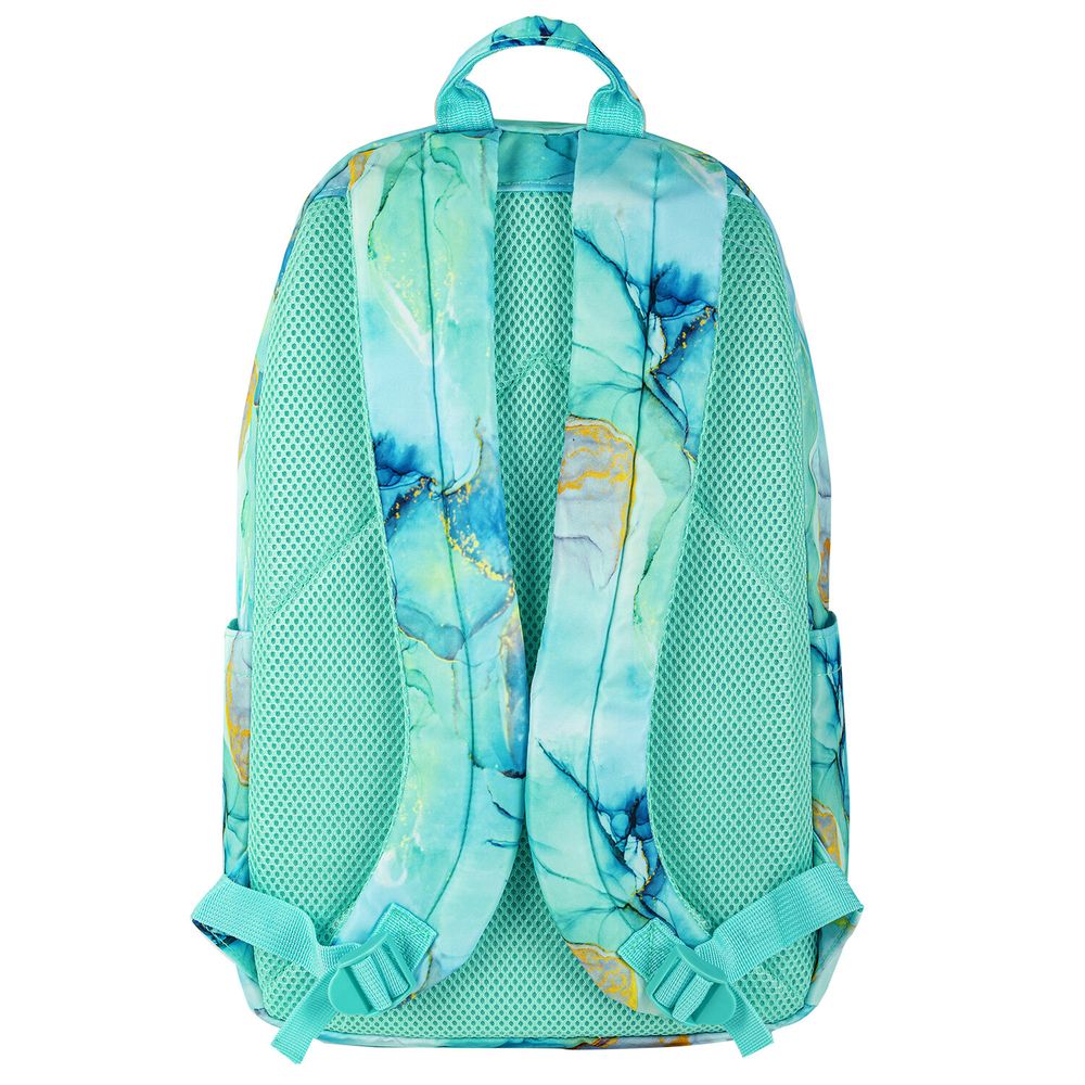 Рюкзак HEIKKI DREAM (ХЕЙКИ) универсальный, с карманом для ноутбука, эргономичный, Mint marble, 42х26х14 см