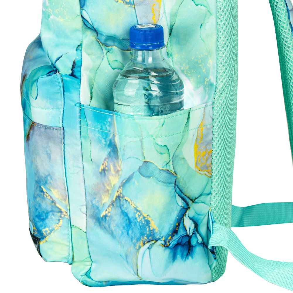 Рюкзак HEIKKI DREAM (ХЕЙКИ) универсальный, с карманом для ноутбука, эргономичный, Mint marble, 42х26х14 см