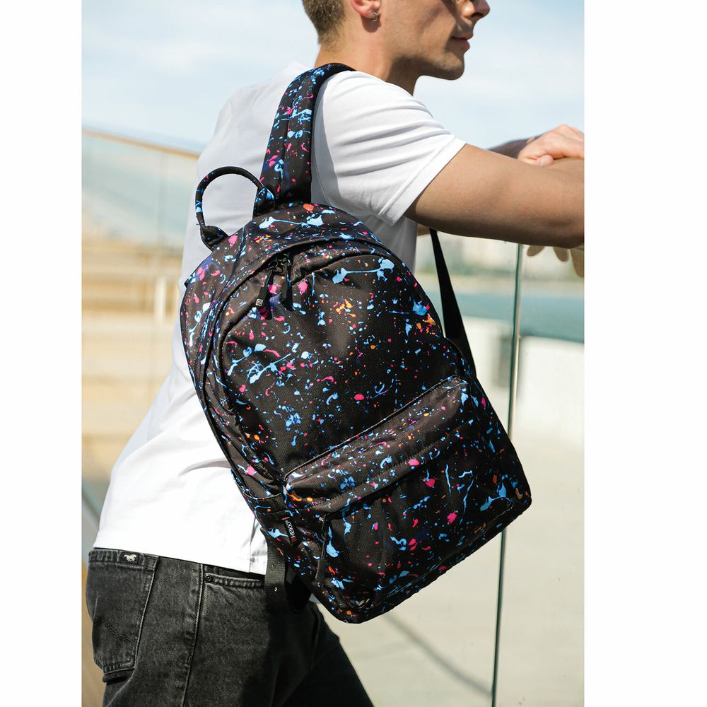 Рюкзак HEIKKI DREAM (ХЕЙКИ) универсальный, с карманом для ноутбука, эргономичный, Splatter, 42х26х14 см