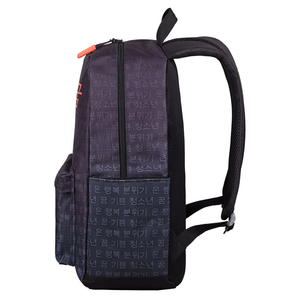 Рюкзак HEIKKI ENERGETIC (ХЕЙКИ) универсальный, эргономичный, Korean, черный, 43х30х16 см